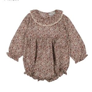 Petite Lucette Infant Baby Floral Bubble Romper